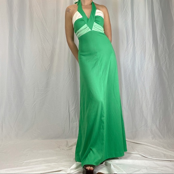 Vintage 1970’s Maxi Dress. Disco Era Joyce Palmer - Picture 1 of 8